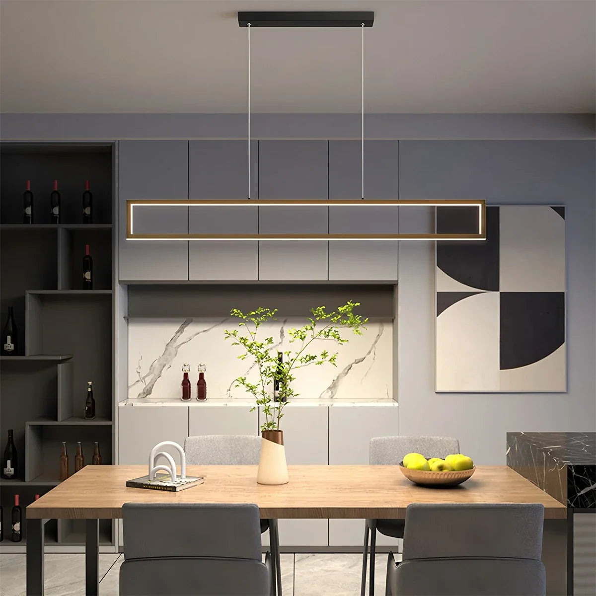 Vincent Matte Black Pendant Light for Dining Area – detail 12