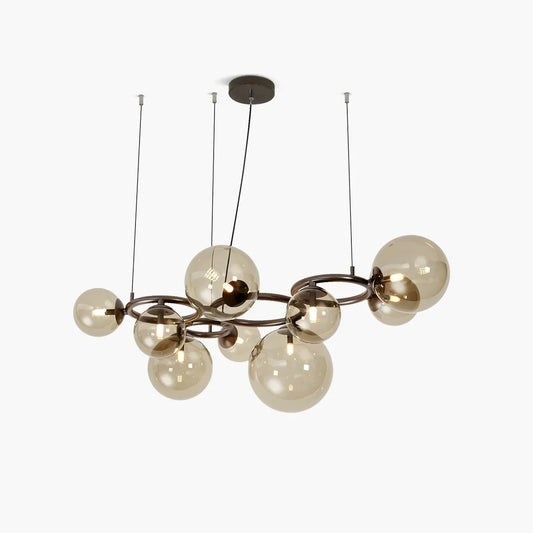 Luxurious Single-Tone Glass Spheres Chandelier