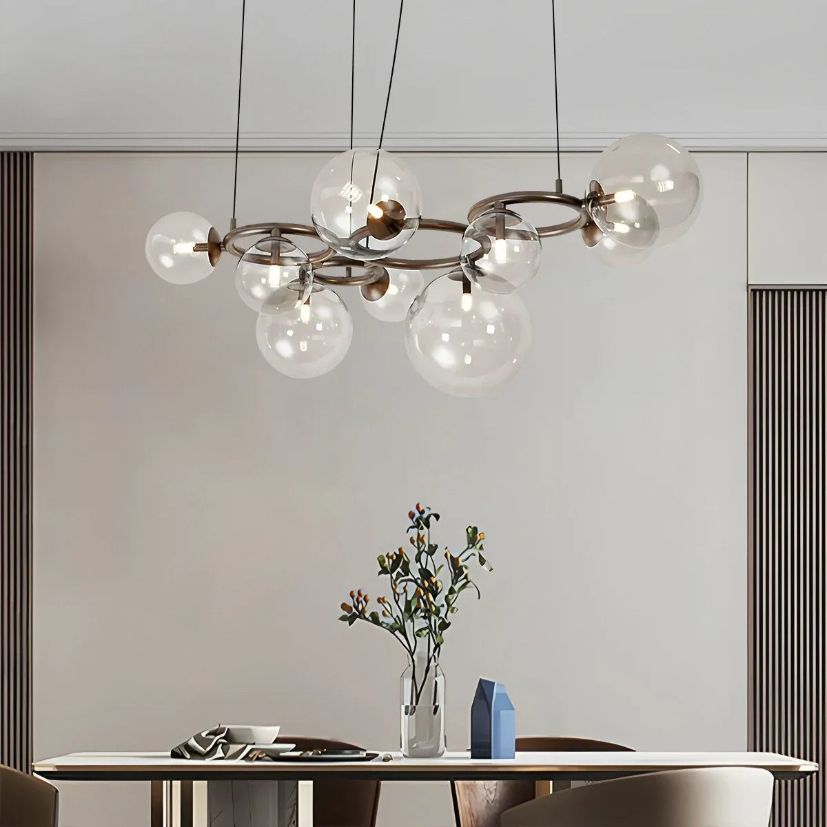 Luxurious Single-Tone Glass Spheres Chandelier – Glass detail 22