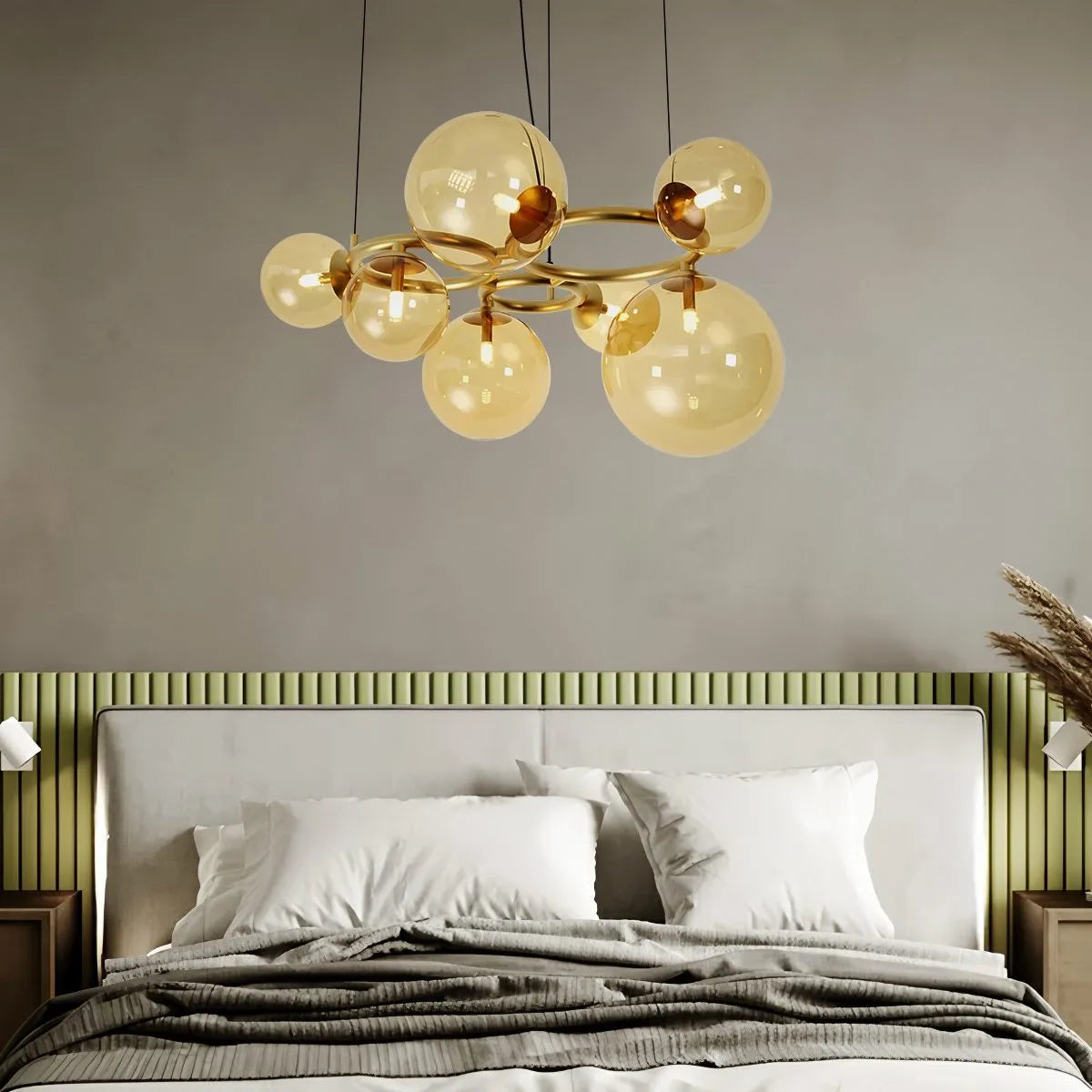 Luxurious Single-Tone Glass Spheres Chandelier – Glass detail 28