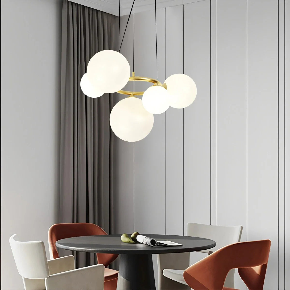 Luxurious Single-Tone Glass Spheres Chandelier – Glass detail 35