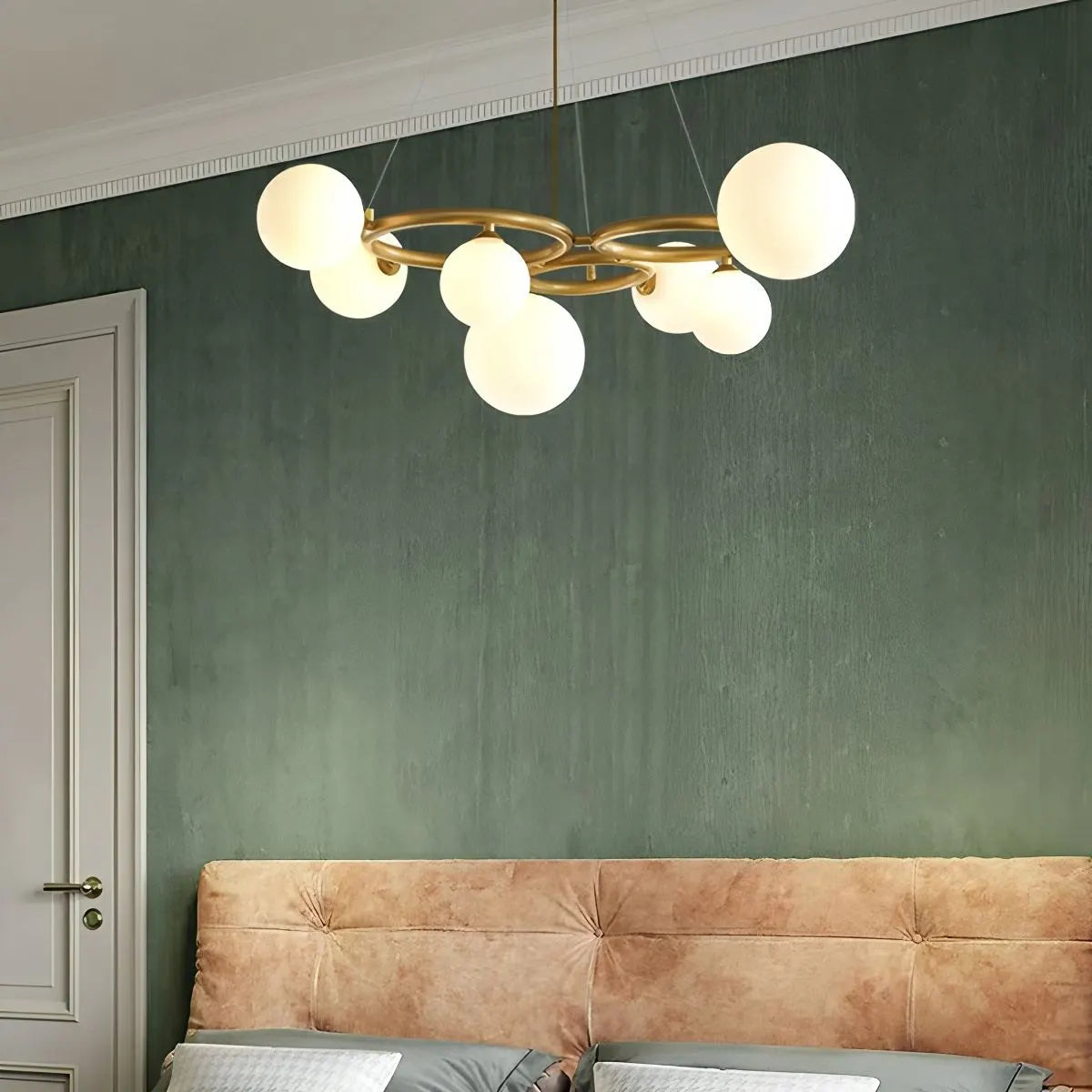 Luxurious Single-Tone Glass Spheres Chandelier – Glass detail 37