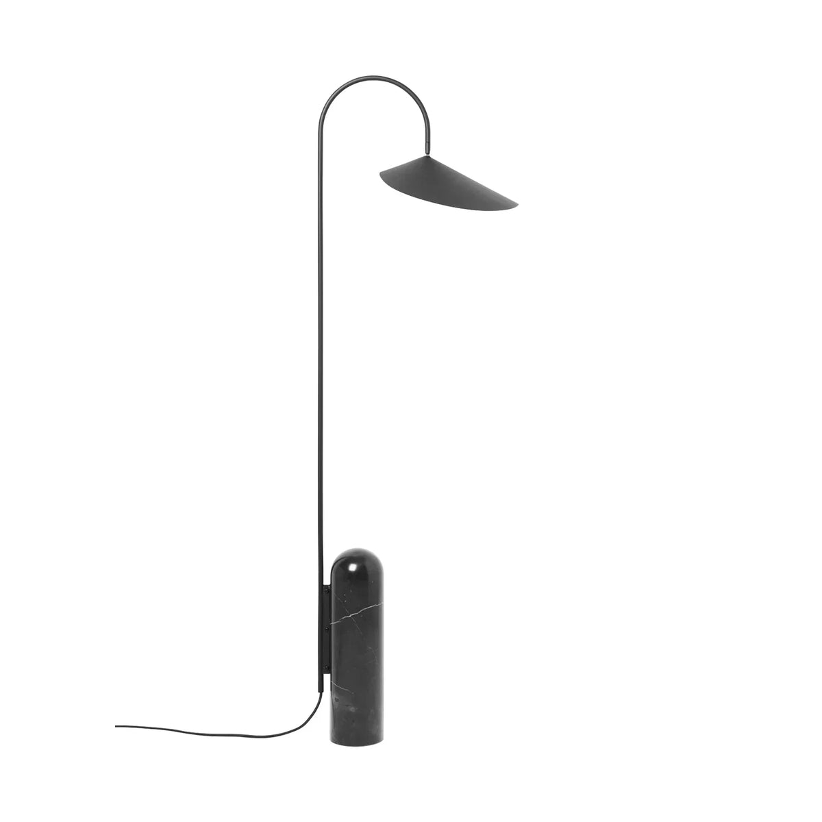 Arum Duckbill Travertine Floor Lamp