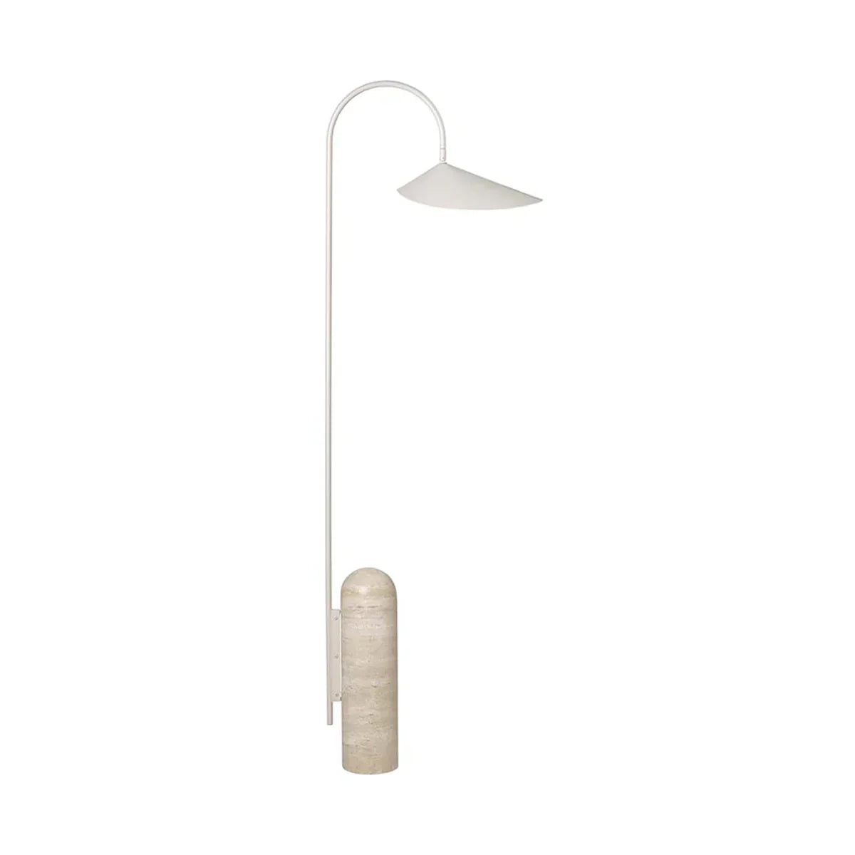 Arum Duckbill Travertine Floor Lamp – Travertine detail 15