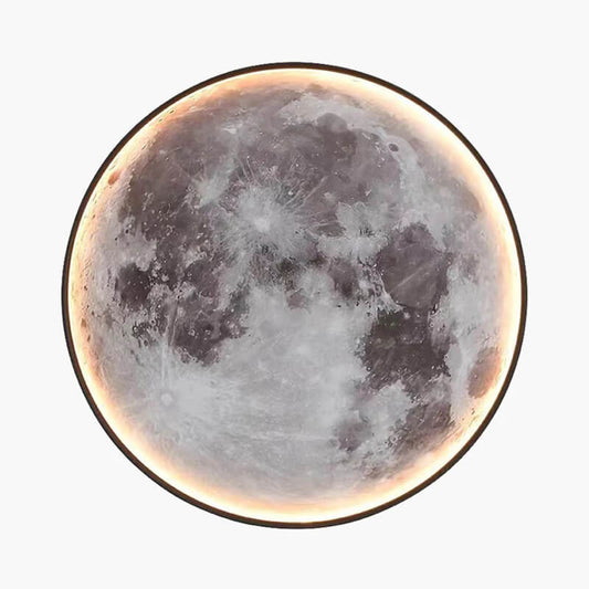 Moon/Earth Art Mural Wall Lamp