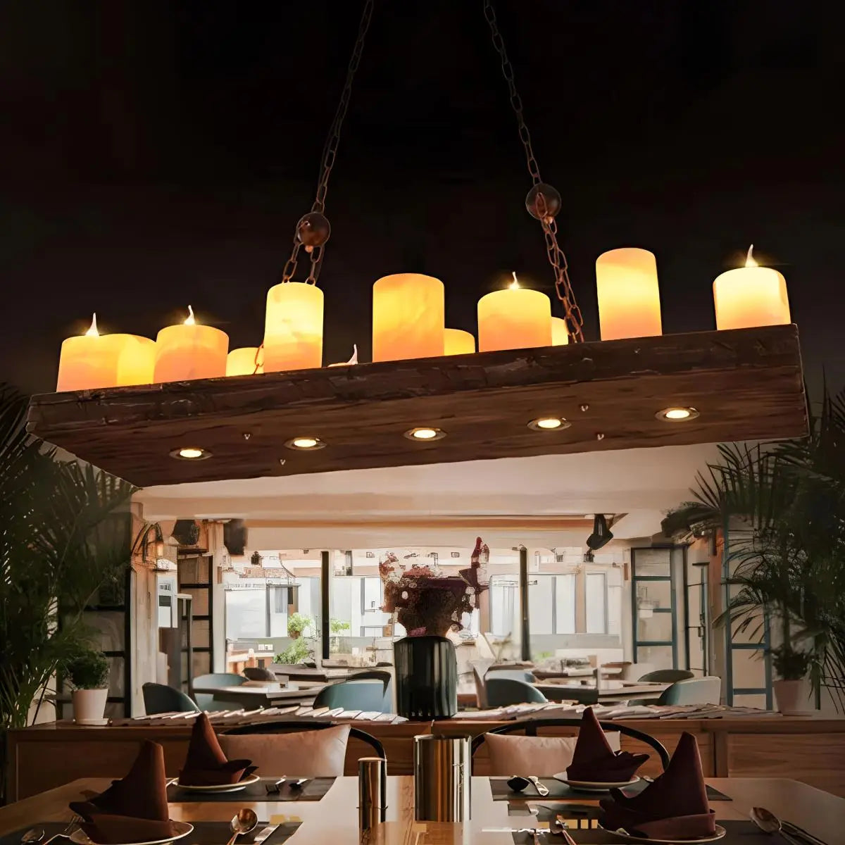 Austin Farmhouse Candle Chandelier – detail 7