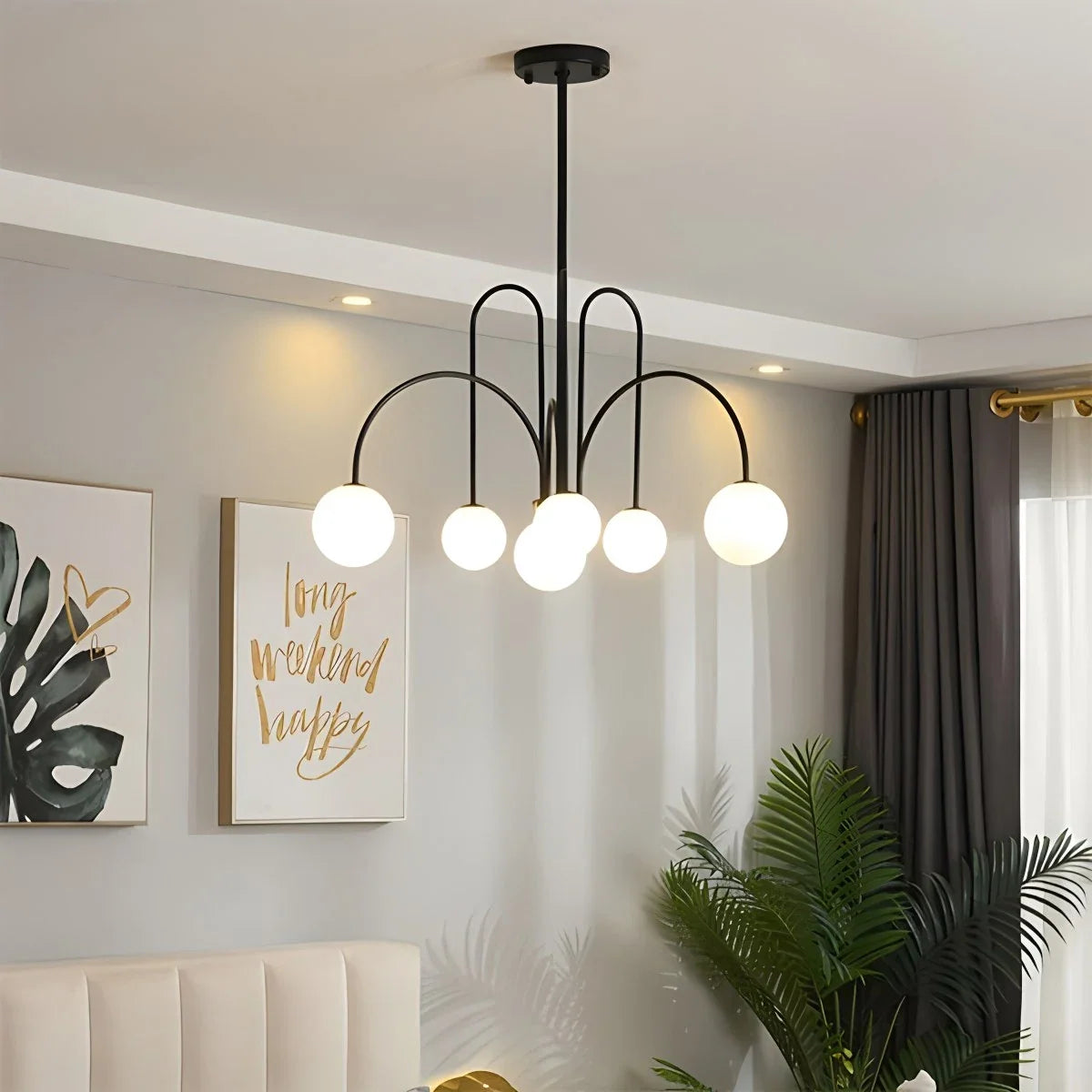 Avi Double Layer Glass Chandelier – Glass detail 5