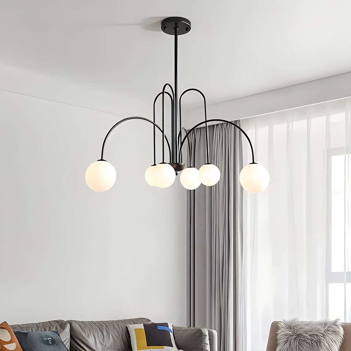 Avi Double Layer Glass Chandelier – Glass detail 6