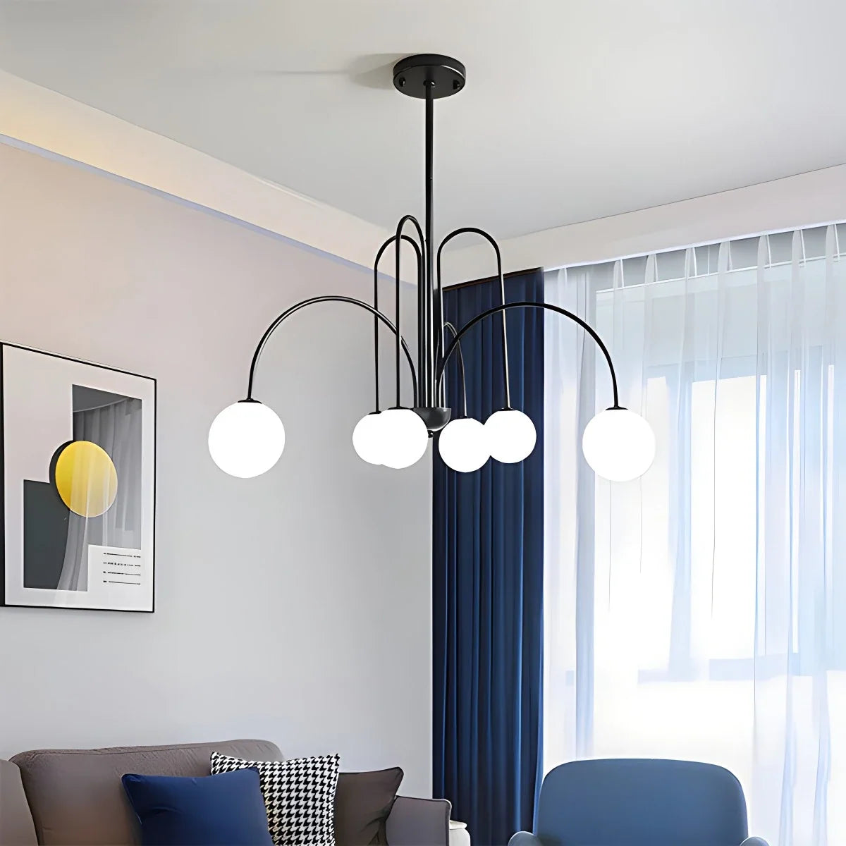 Avi Double Layer Glass Chandelier – Glass detail 7