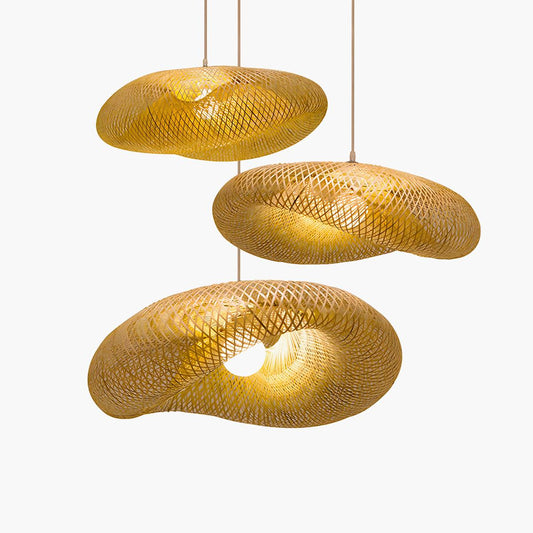 Bamboo Weaving Pendant Light for Dining Room