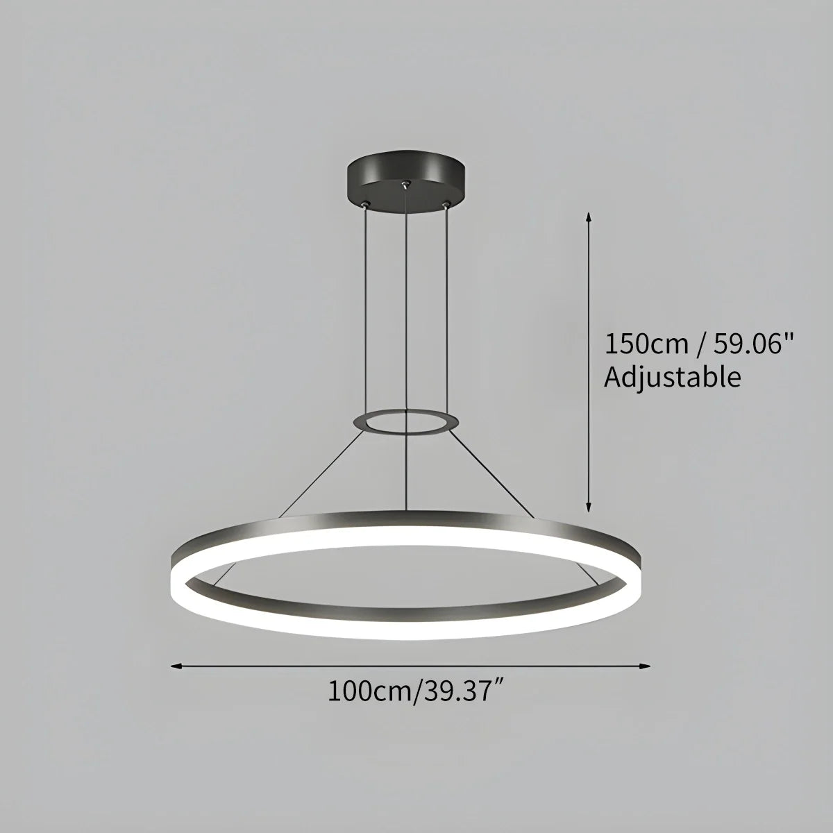 Circular Led Pendant Light for Living Room Kitchen – detail 14