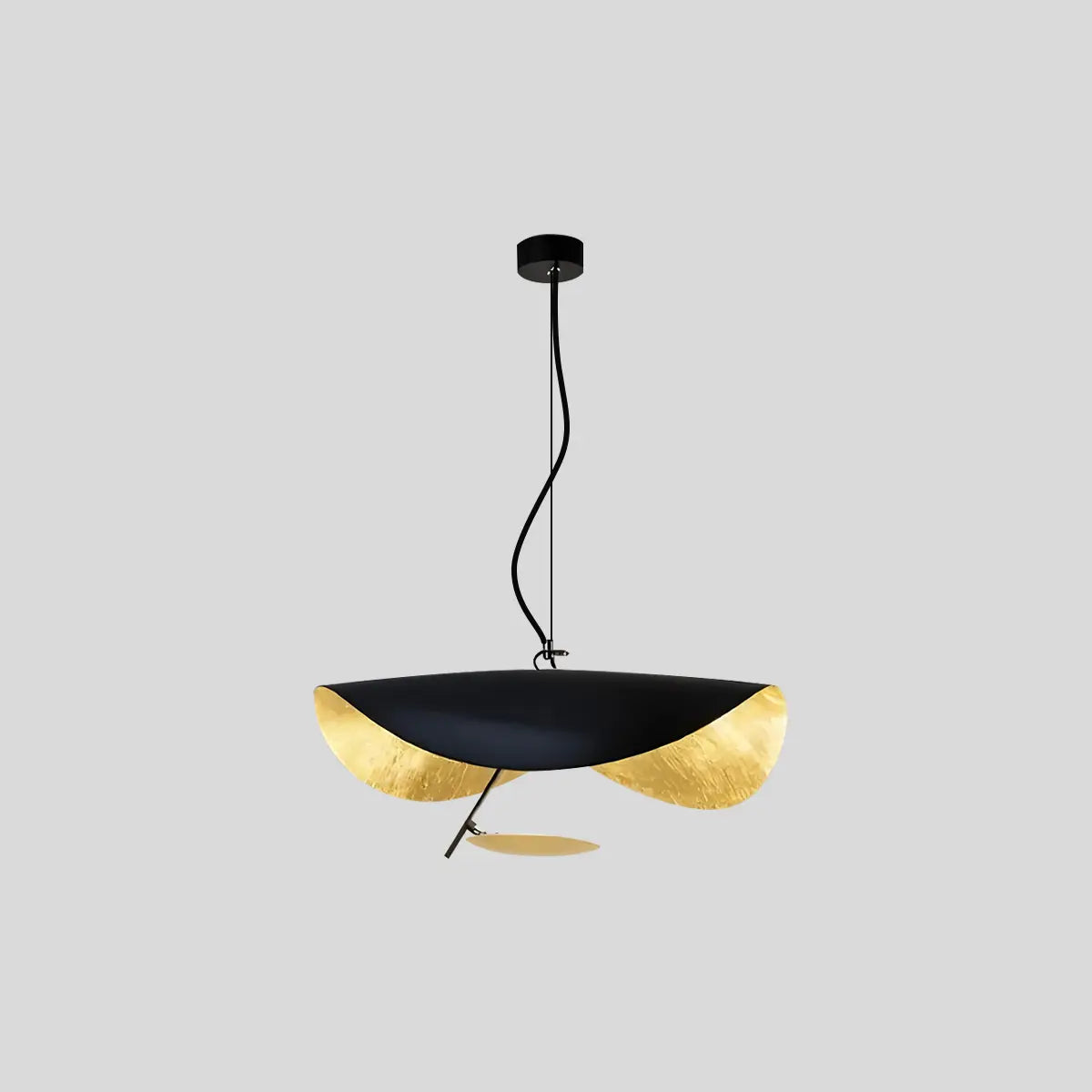 Modern Sculptural Leaf Pendant Light – detail 3