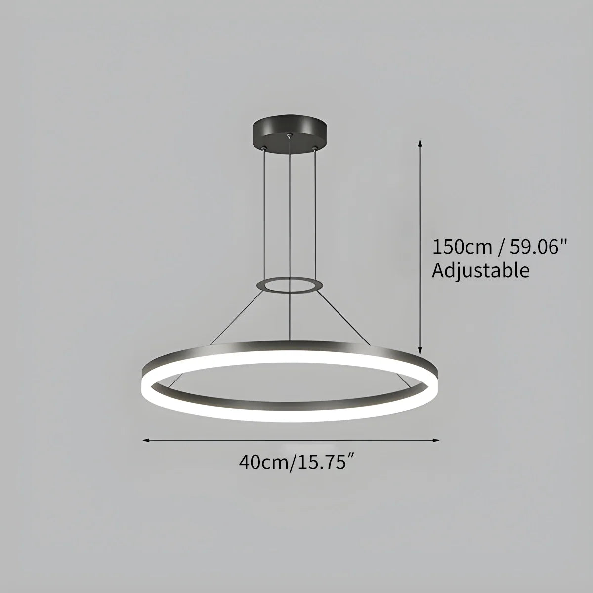 Circular Led Pendant Light for Living Room Kitchen – detail 10