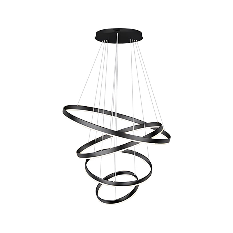 Tiered Ring Chandelier with Multi-Layer Rings – detail 3