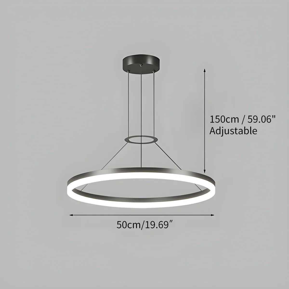 Circular Led Pendant Light for Living Room Kitchen – detail 11