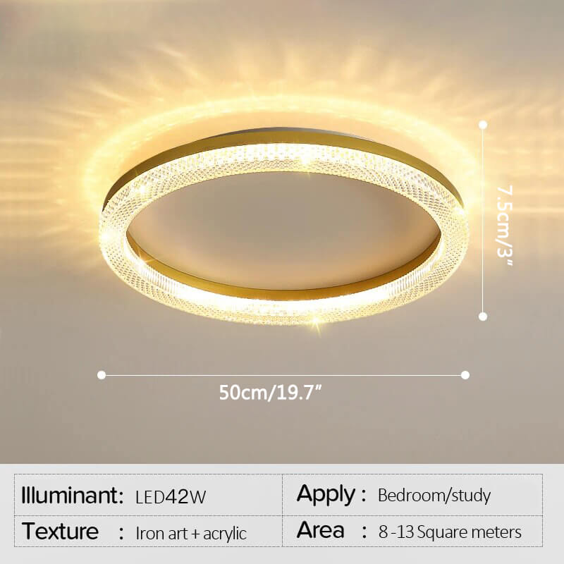 Light Circular Crystal Ceiling – Crystal detail 3