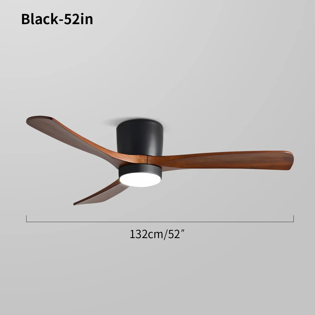 Large Low Profile Ceiling Fan with Light – detail 6