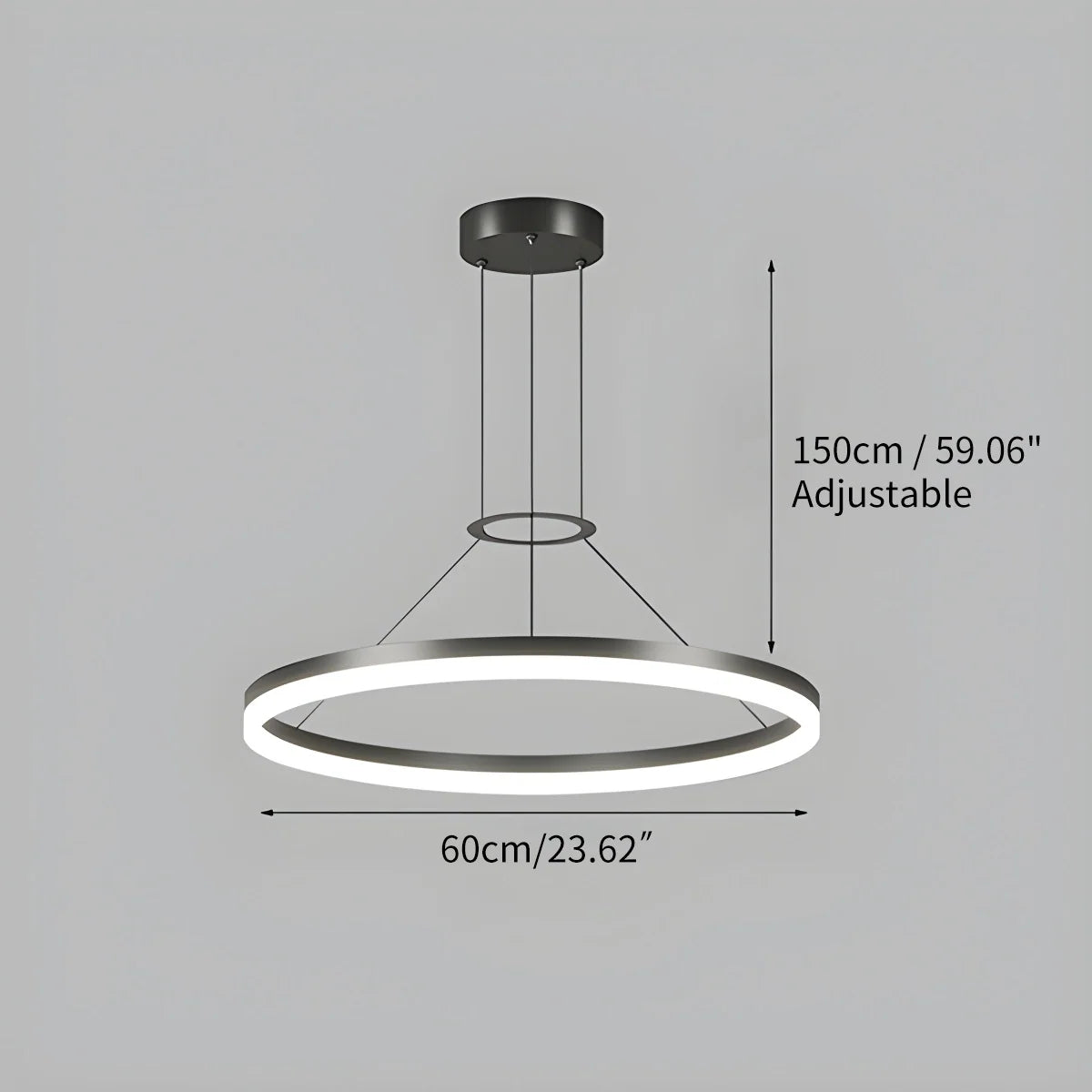 Circular Led Pendant Light for Living Room Kitchen – detail 12
