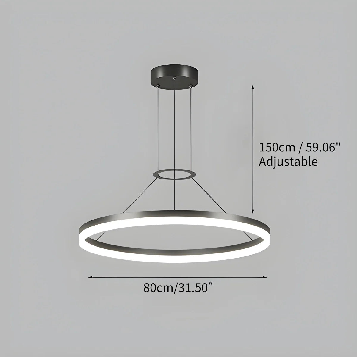 Circular Led Pendant Light for Living Room Kitchen – detail 13