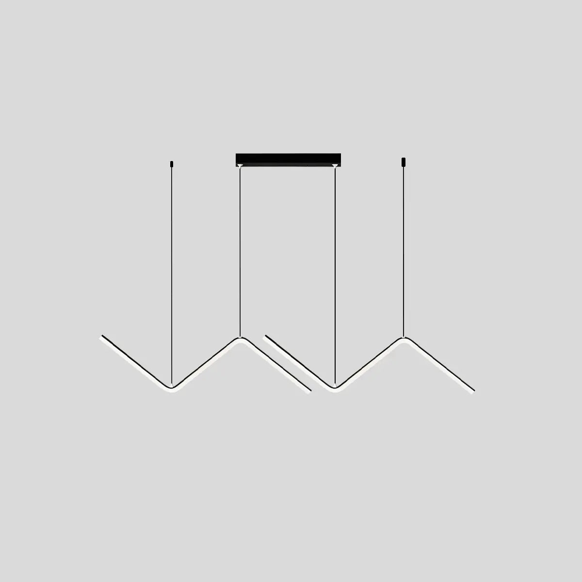 Serena Z-Shaped Pendant Light for Dining Room – detail 6