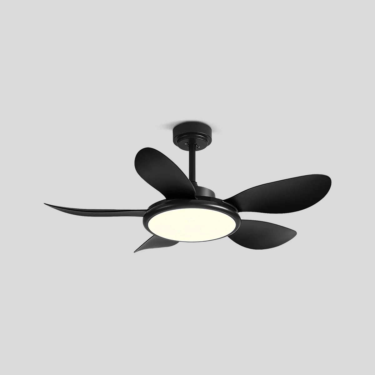 5-Blade Wood Ceiling Fan with Light for Living Room – Wood detail 11