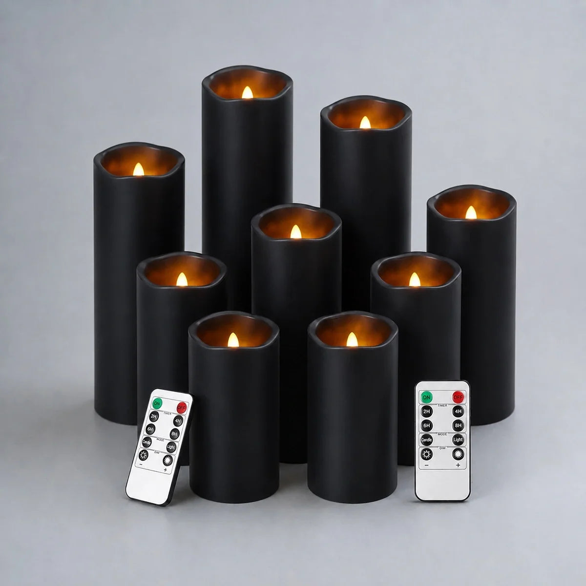 LED Flameless Paraffin Candle 9 Pack × 8 Flameless Candle – detail 12