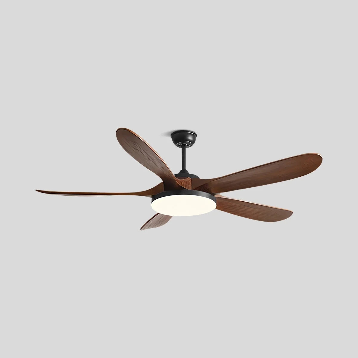 5-Leaf Wood Ceiling Fan Light – Wood detail 3