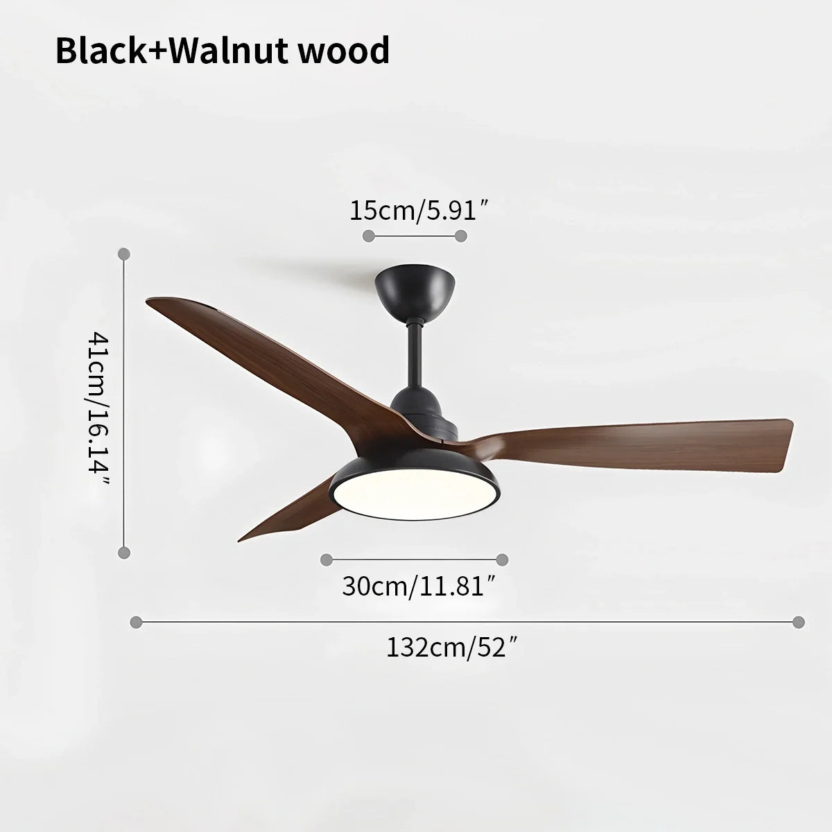 American Retro Ceiling Fan with Light – detail 9