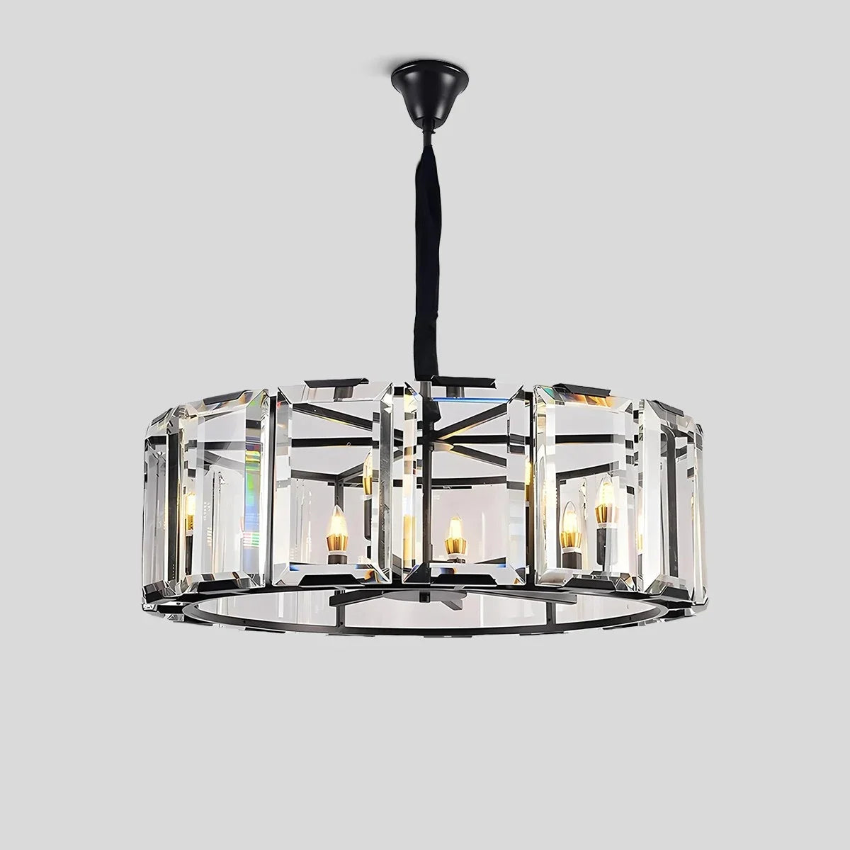 Circular Glass Chandelier for Dining Room – Glass detail 10