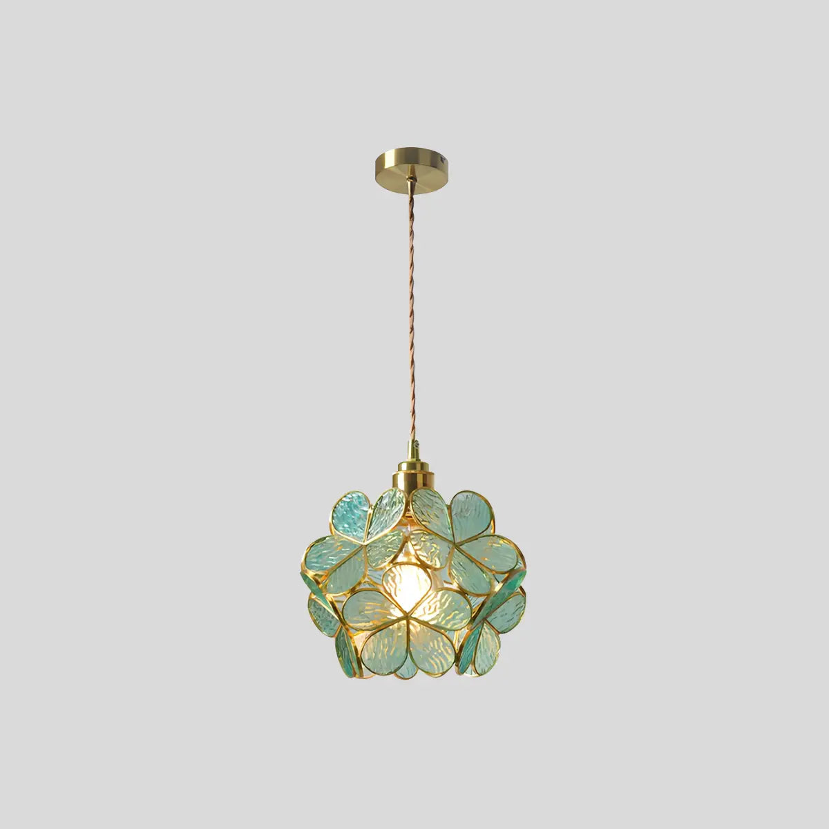 Cherry Blossom Stained Glass Pendant Light – Glass detail 3