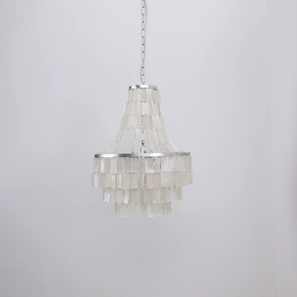 Boho Tiered Capiz Iron Chandelier – Iron detail 21