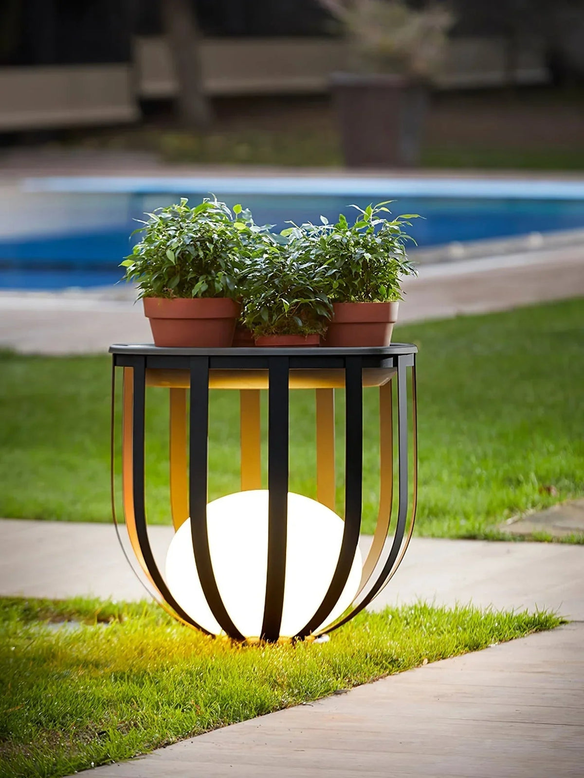 Bols Outdoor Garden Lamp Steel – Steel detail 6