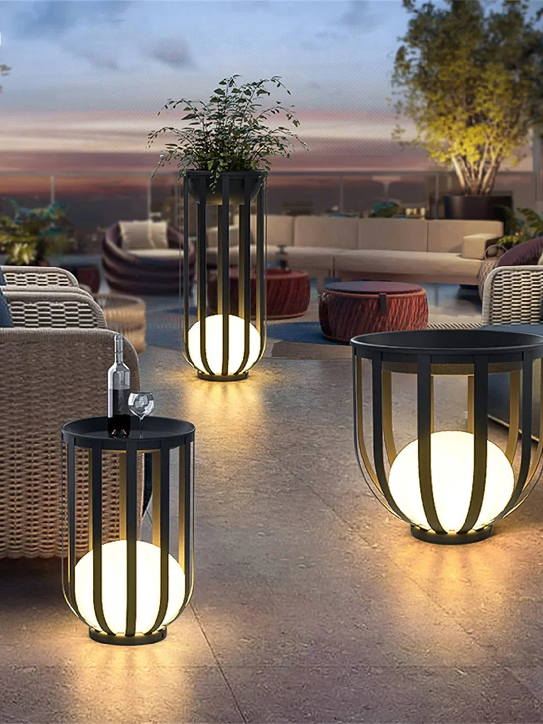 Bols Outdoor Garden Lamp Steel – Steel detail 18