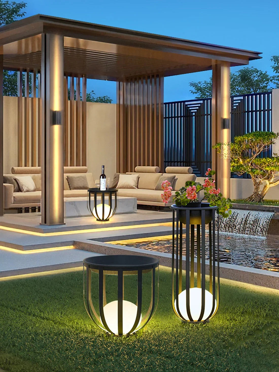 Bols Outdoor Garden Lamp Steel – Steel detail 23