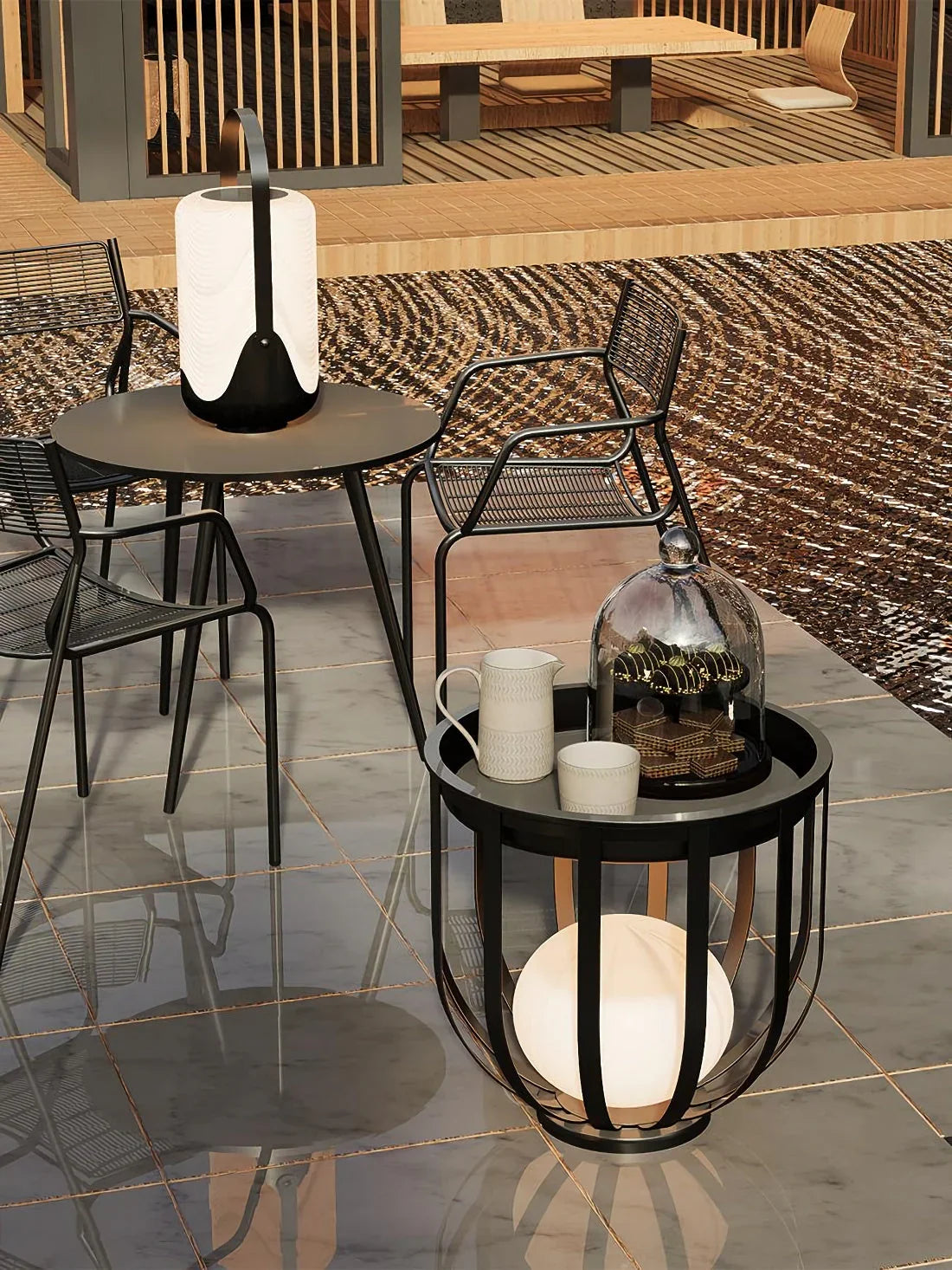 Bols Outdoor Garden Lamp Steel – Steel detail 33
