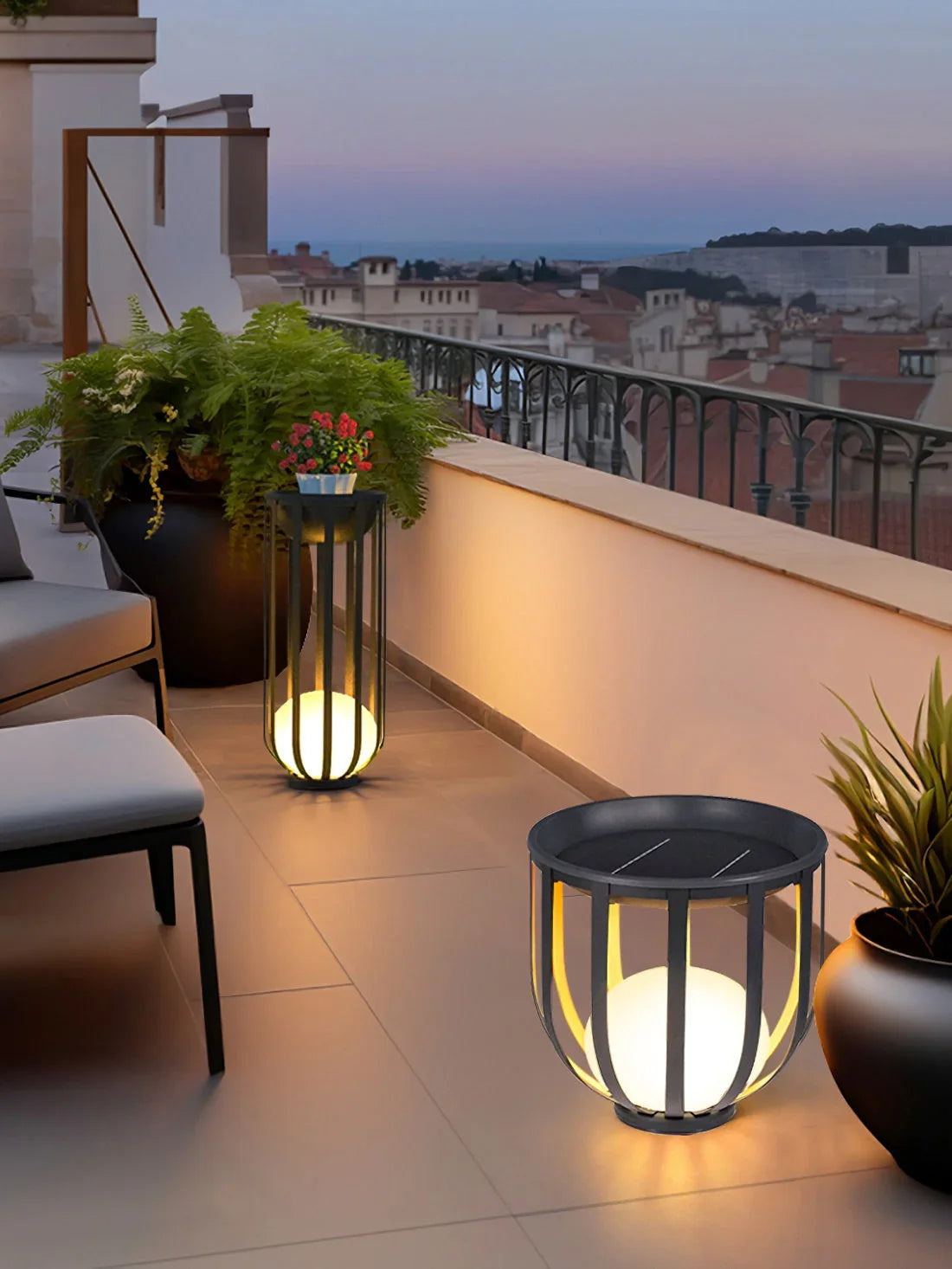 Bols Outdoor Garden Lamp Steel – Steel detail 5