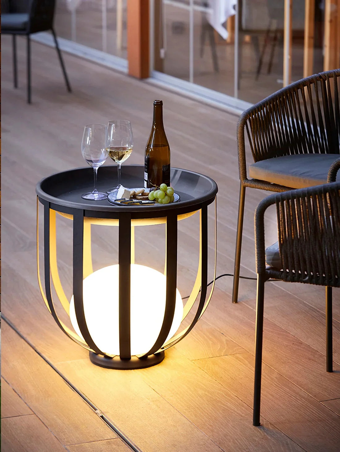 Bols Outdoor Garden Lamp Steel – Steel detail 3