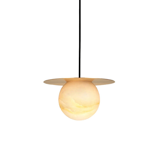 Alabaster Saturn Pendant Light