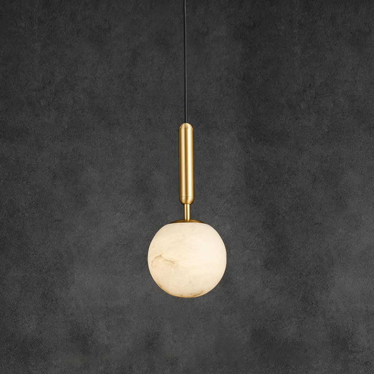 Round Bosso Alabaster Pendant Lamp – Alabaster detail 30