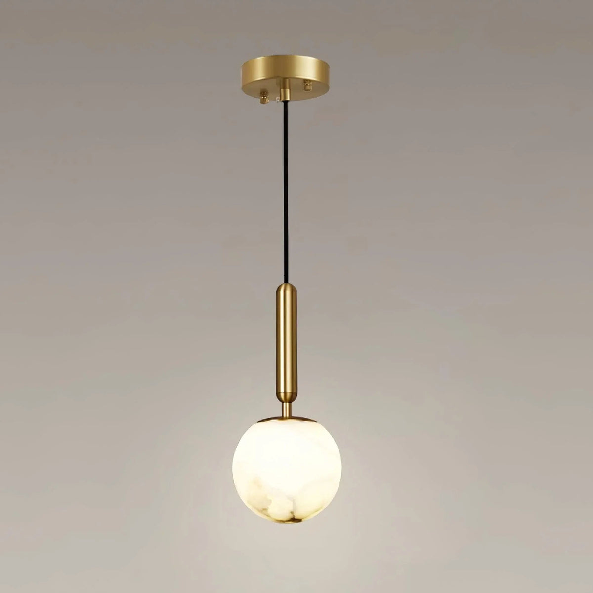 Round Bosso Alabaster Pendant Lamp – Alabaster detail 29