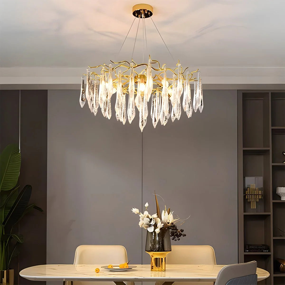 Branch Water Droplet Chandelier – detail 7