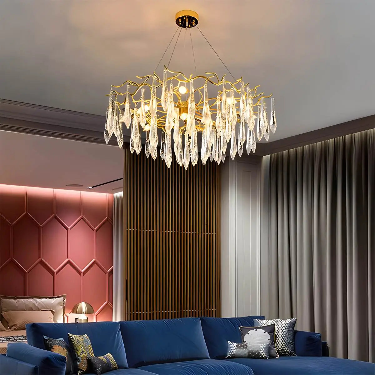 Branch Water Droplet Chandelier – detail 8
