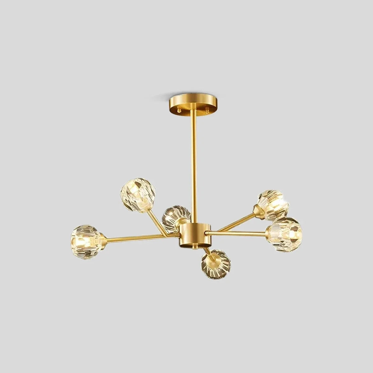 Crystal Ball Round Cluster Chandelier – Crystal detail 3