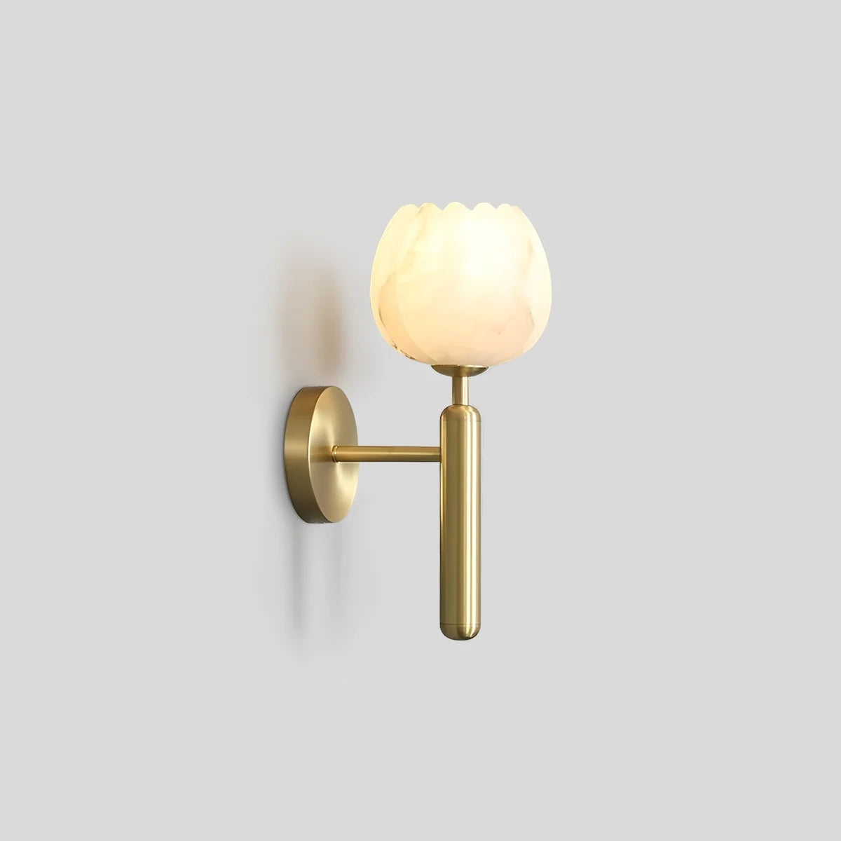 Creative Flower Shaped Alabaster Wall Lamp – Alabaster detail 3
