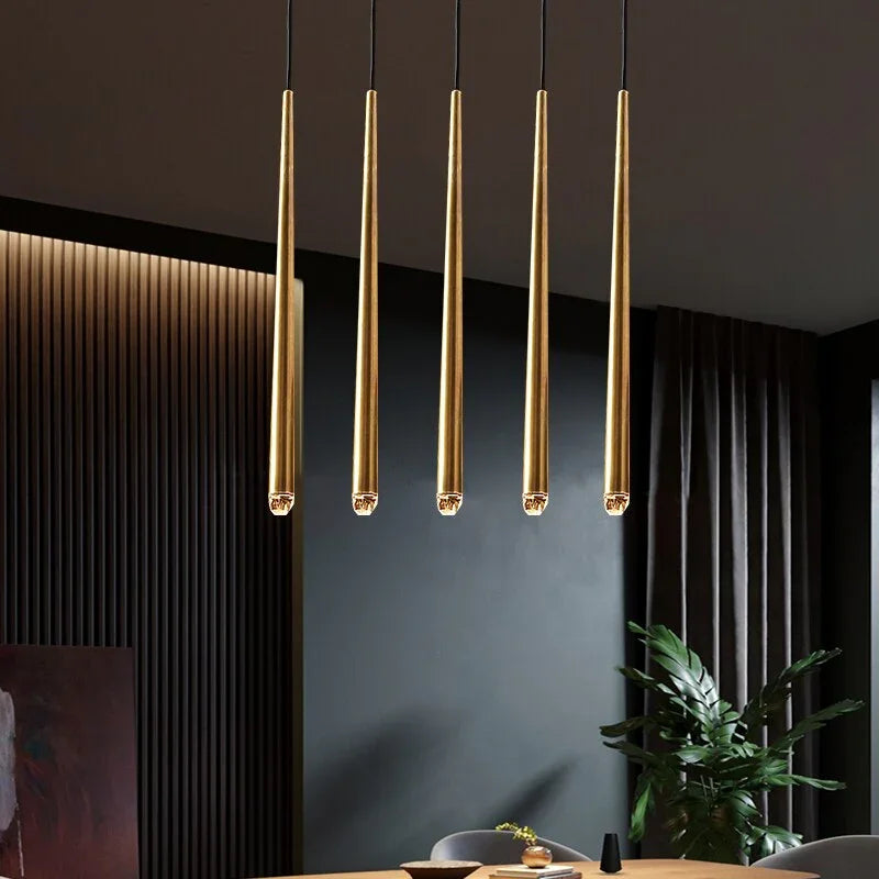 Brass Spinal Tube Combination Crystal Chandelier – Crystal detail 18