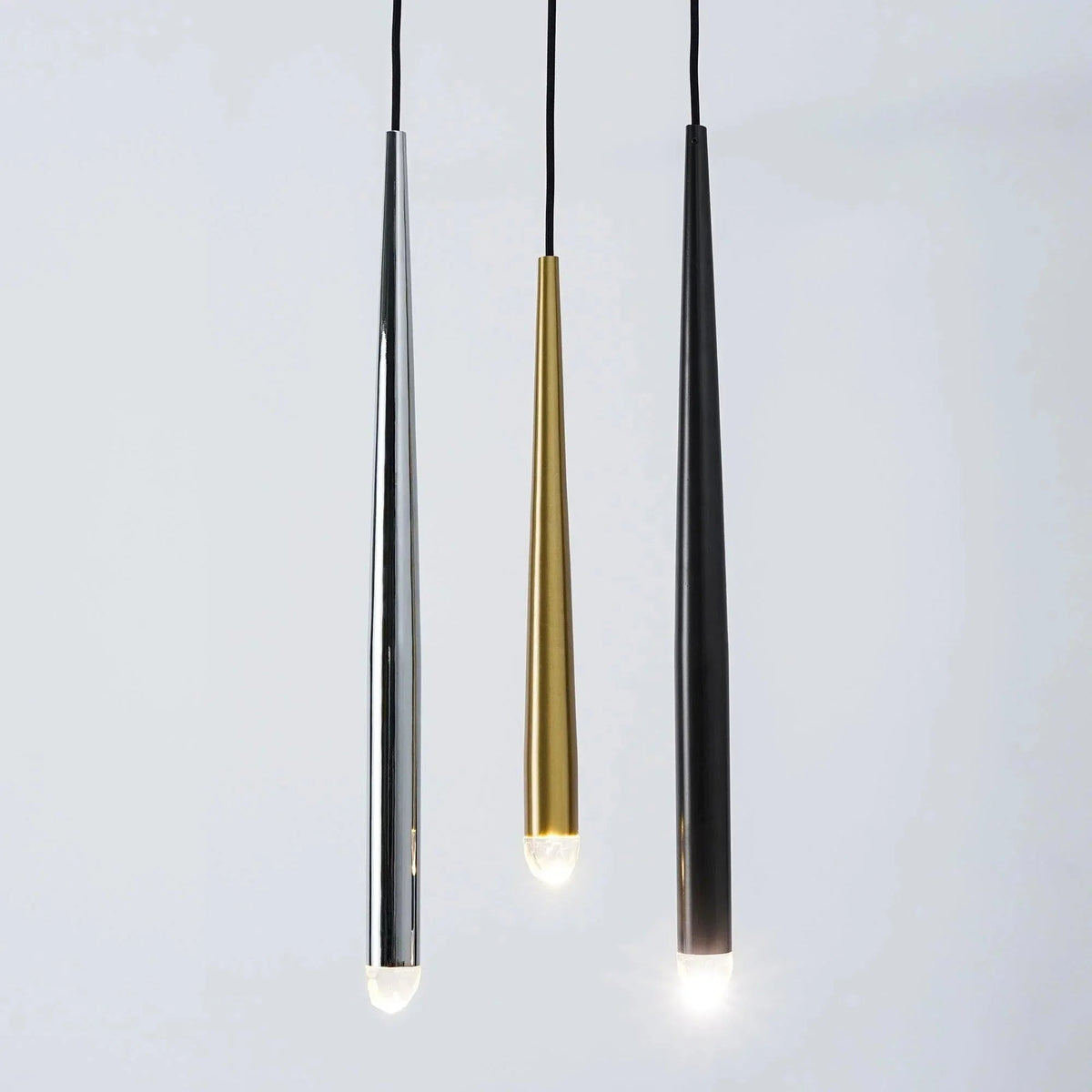 Brass Spinal Tube Combination Crystal Chandelier – Crystal detail 22