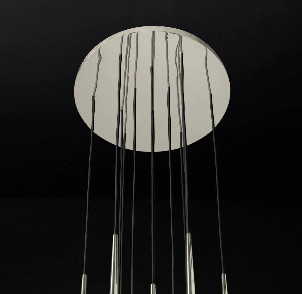 Brass Spinal Tube Combination Crystal Chandelier – Crystal detail 31