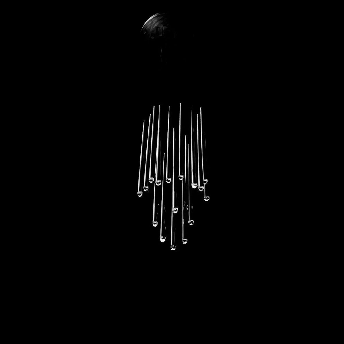 Brass Spinal Tube Combination Crystal Chandelier – Crystal detail 37