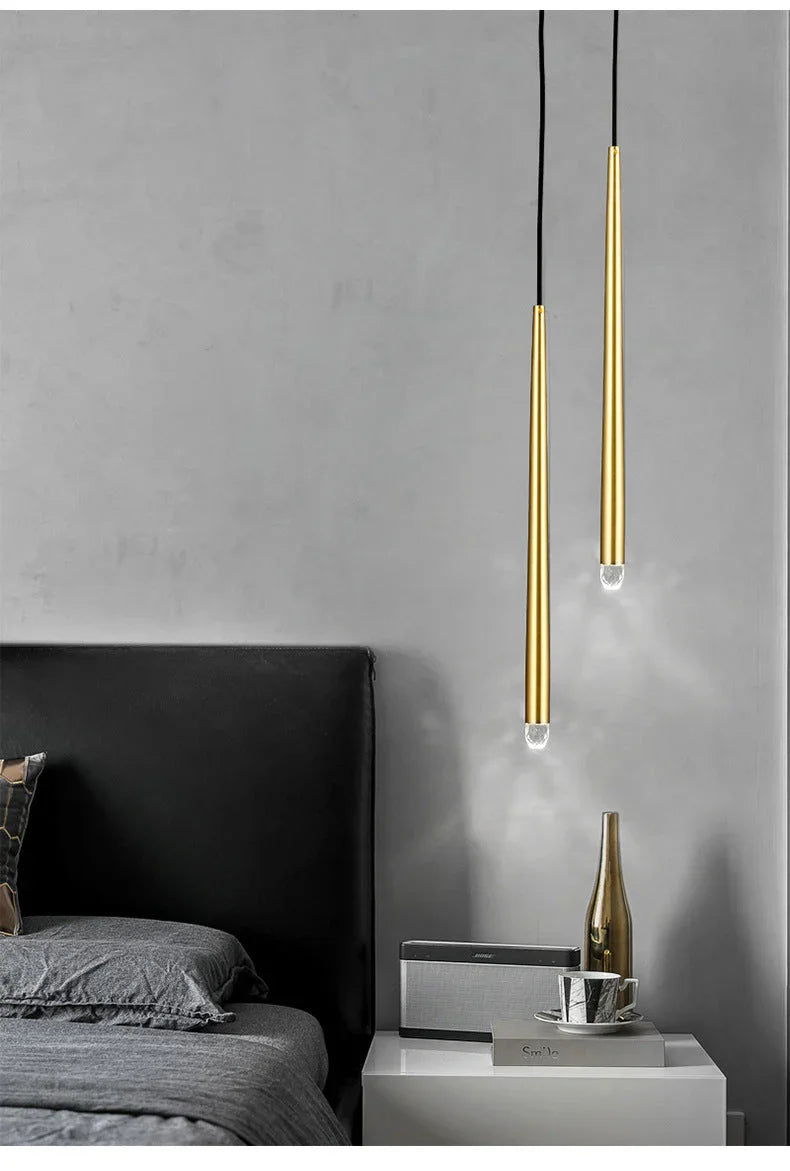Brass Spinal Tube Combination Crystal Chandelier – Crystal detail 10