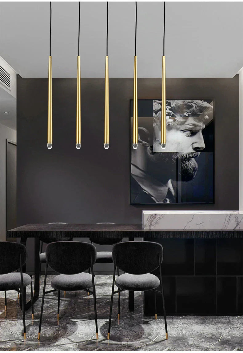 Brass Spinal Tube Combination Crystal Chandelier – Crystal detail 11